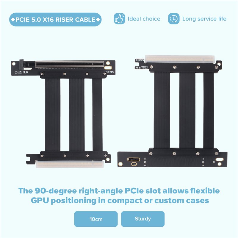 Przedłużacz kabla PCIe 5.0 X16 – Pcie 5.0 Gpu Riser Cable recenzja i cena